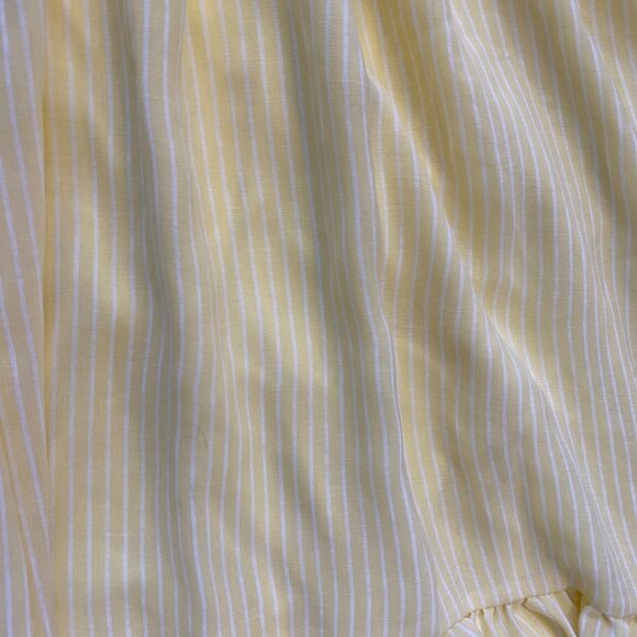 BCBGeneration Dress Women's Butter Yellow Sz S Sleeveless Tiered Milkmaid Trad - Picture 8 of 11